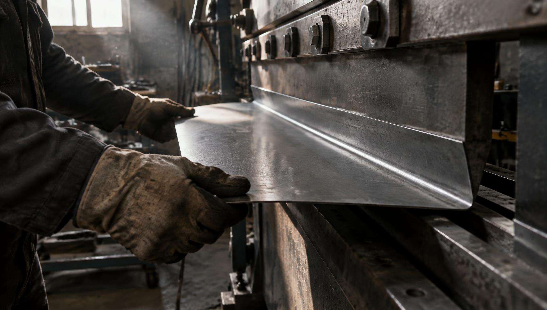 Sheet steel formed on the shop brake